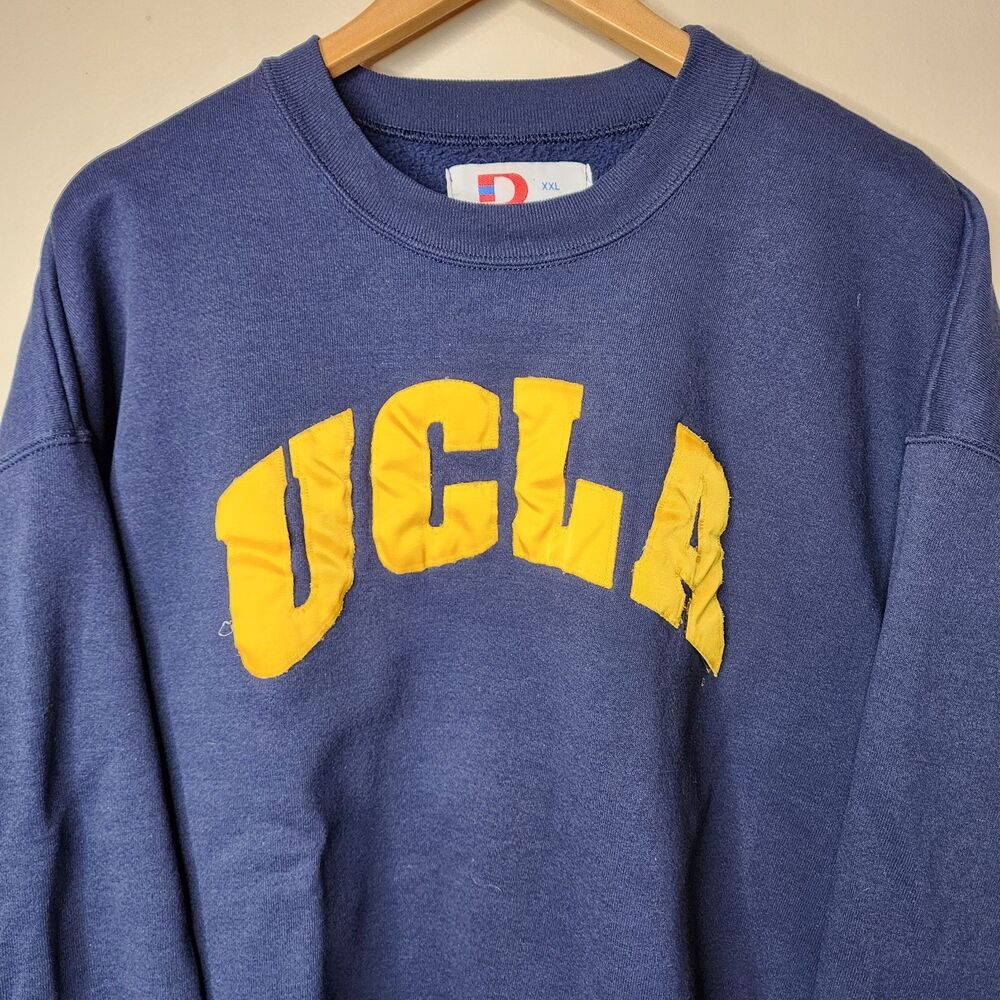 Vintage 90s UCLA Bruins Sweatshirt Mens XL USA Made Spellout Logo - Picture 2 of 8